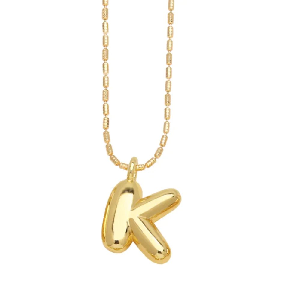 Gold - Plated 26 - Letter Pendant Necklace – Hip Hop Clavicle Chain - Wow Store