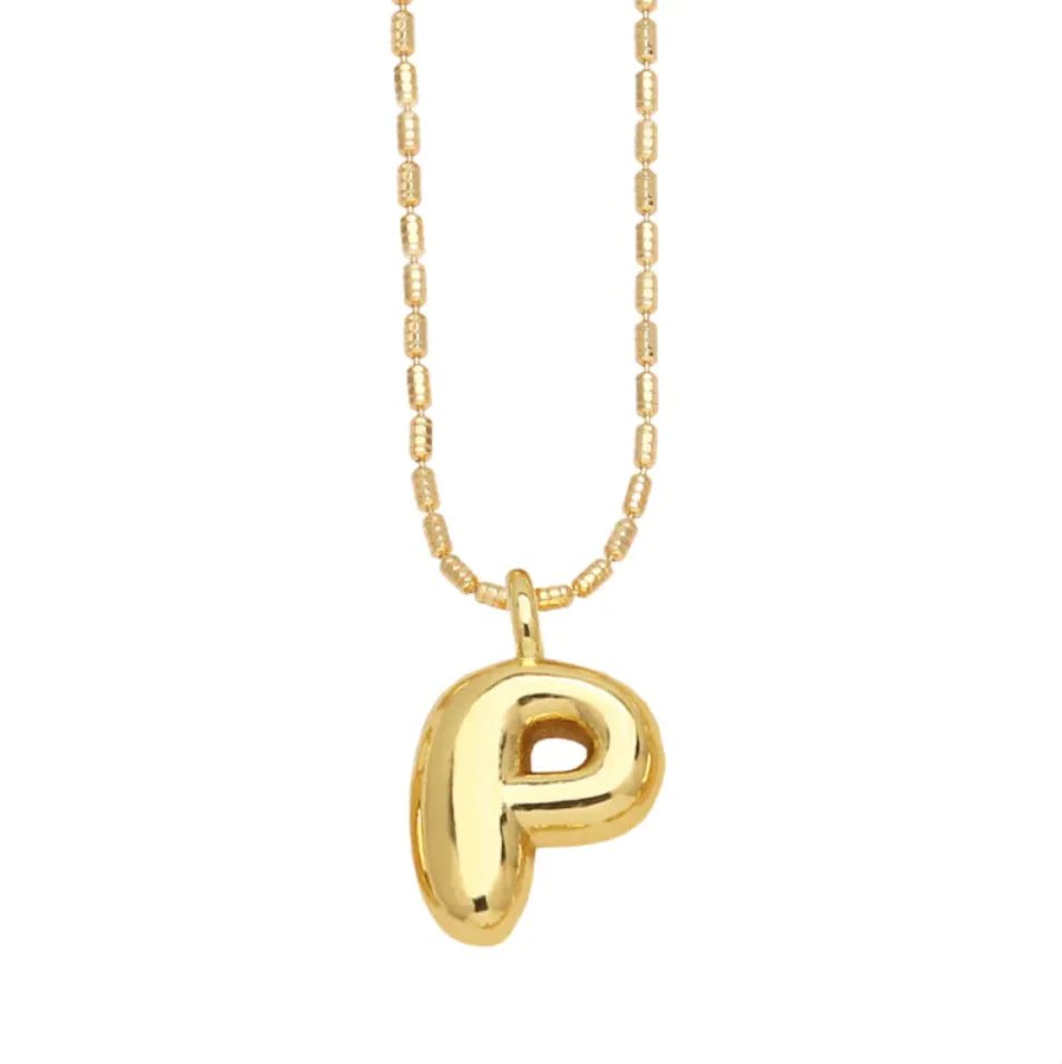 Gold - Plated 26 - Letter Pendant Necklace – Hip Hop Clavicle Chain - Wow Store