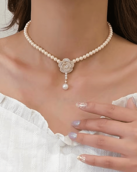 Gold - Plated Pearls Short Necklace | Wow Store - Wow Store