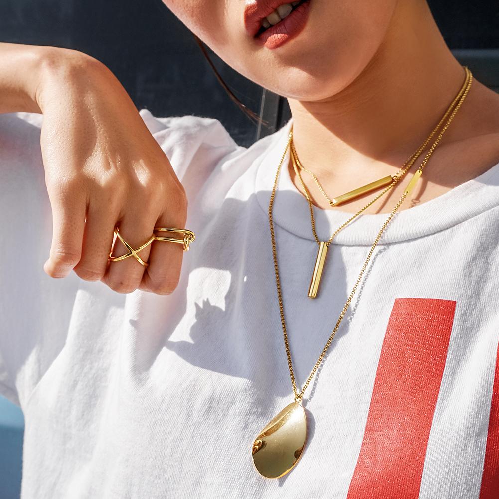 Gold Skinny Crisscross Band Ring | Wow Store - Wow Store