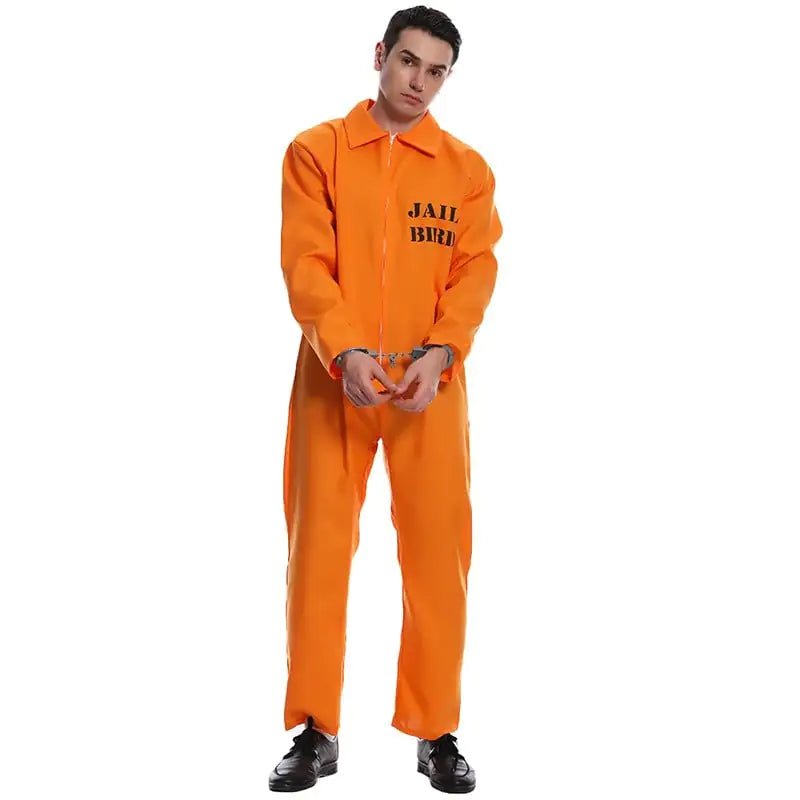 Halloween Orange Prisoner Cosplay Costume Jumpsuit - Wow Store - Wow Store