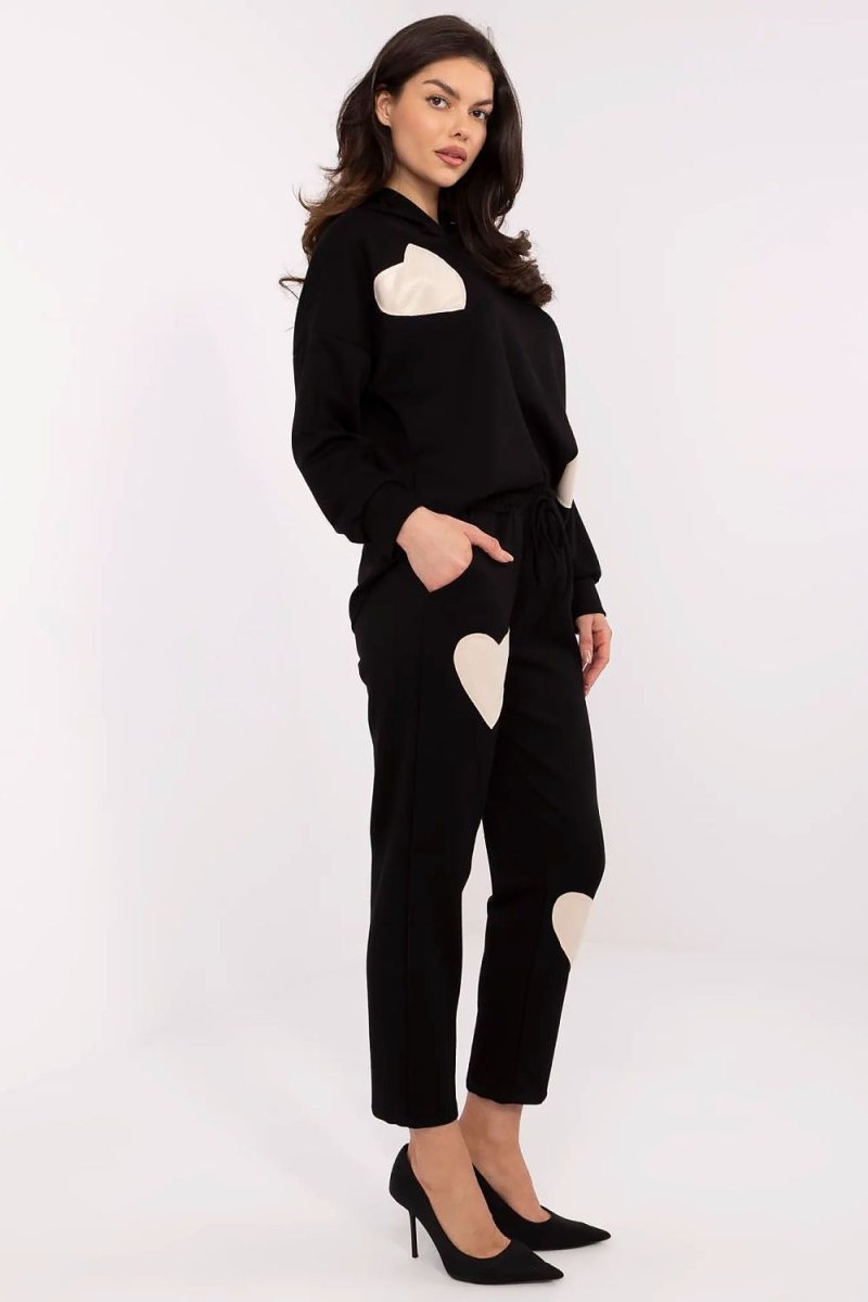 Heart - Detail Hooded Tracksuit Set 209695 - Italy Moda | Wow Store - Wow Store