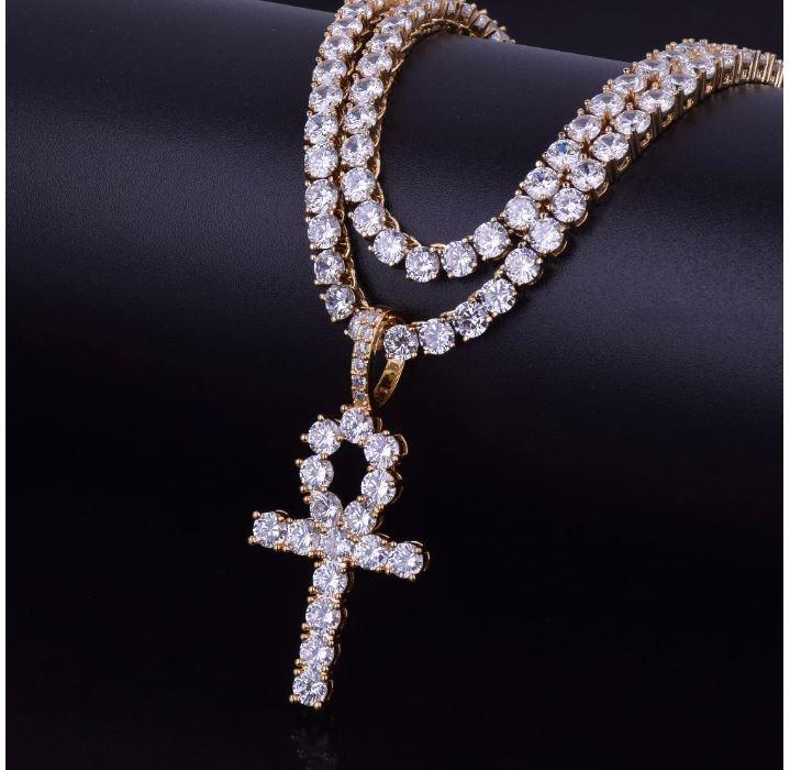 HOLYGRAIL 3MM Tennis CZ Ankh Cross Bundle | Wow Store - Wow Store