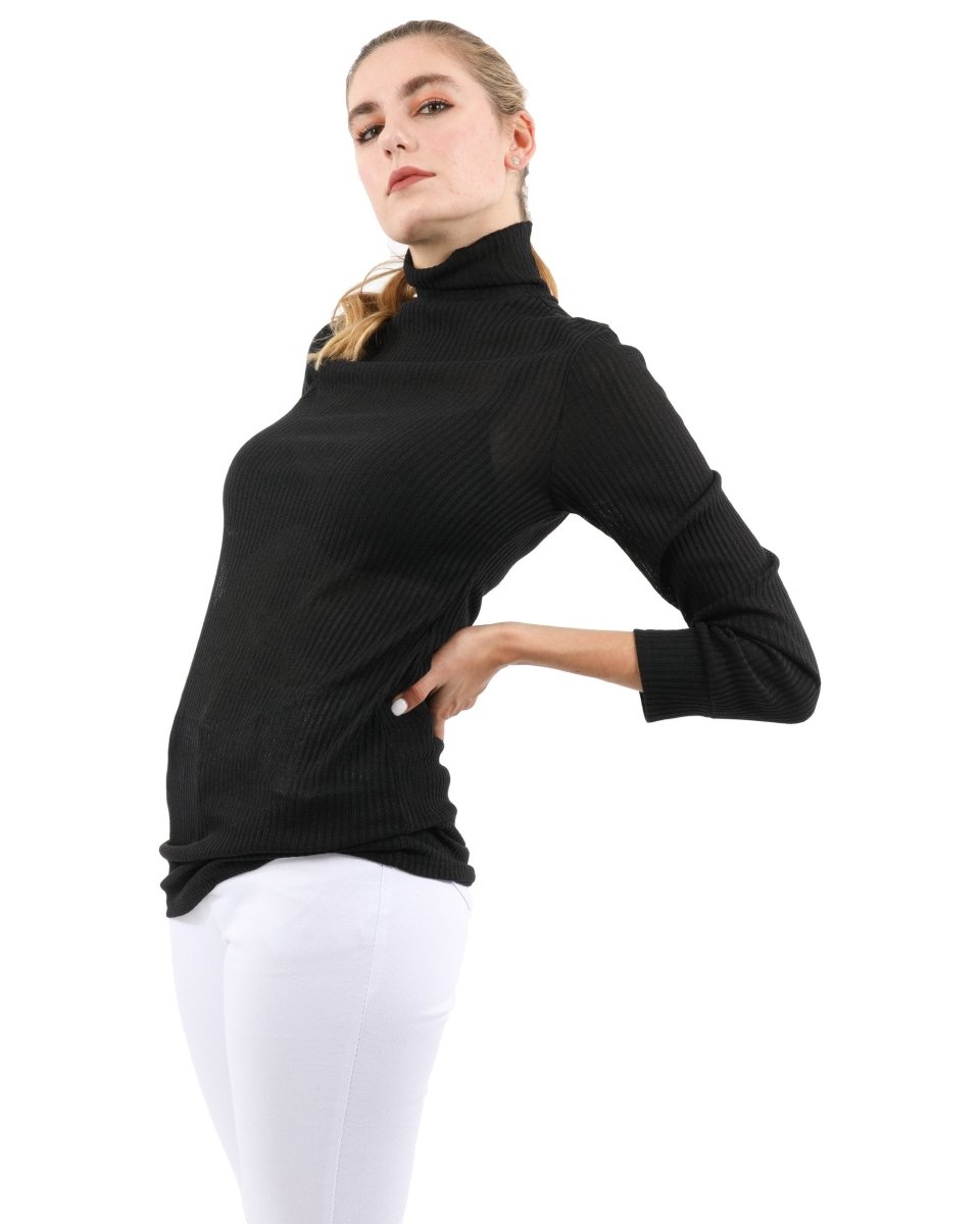 Java Ribbed Turtleneck Top - Wow Store