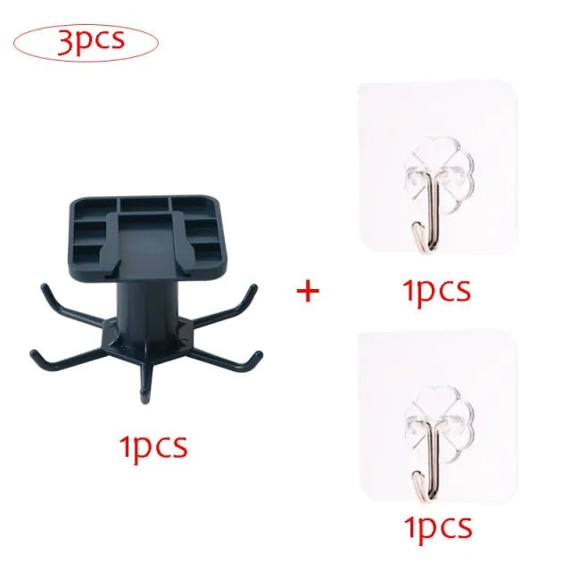 Kitchen Rotary Hook Wall Mounted Storage Rack - Wow Store