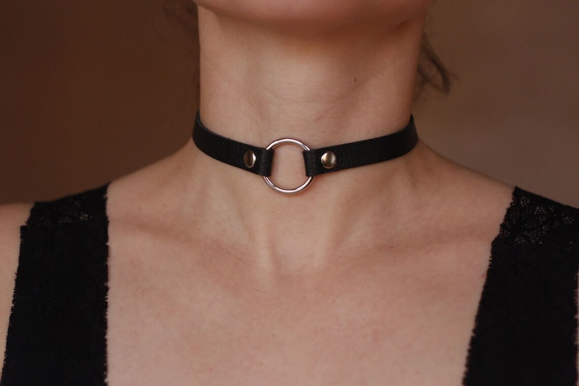 Leather Tie Choker - Wow Store