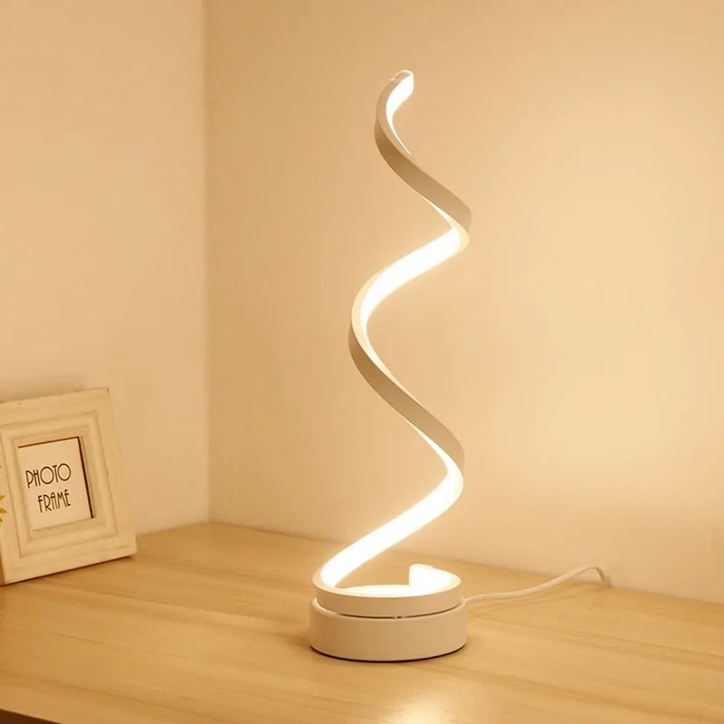 LED Spiral Curved Desk Lamp - Wow Store