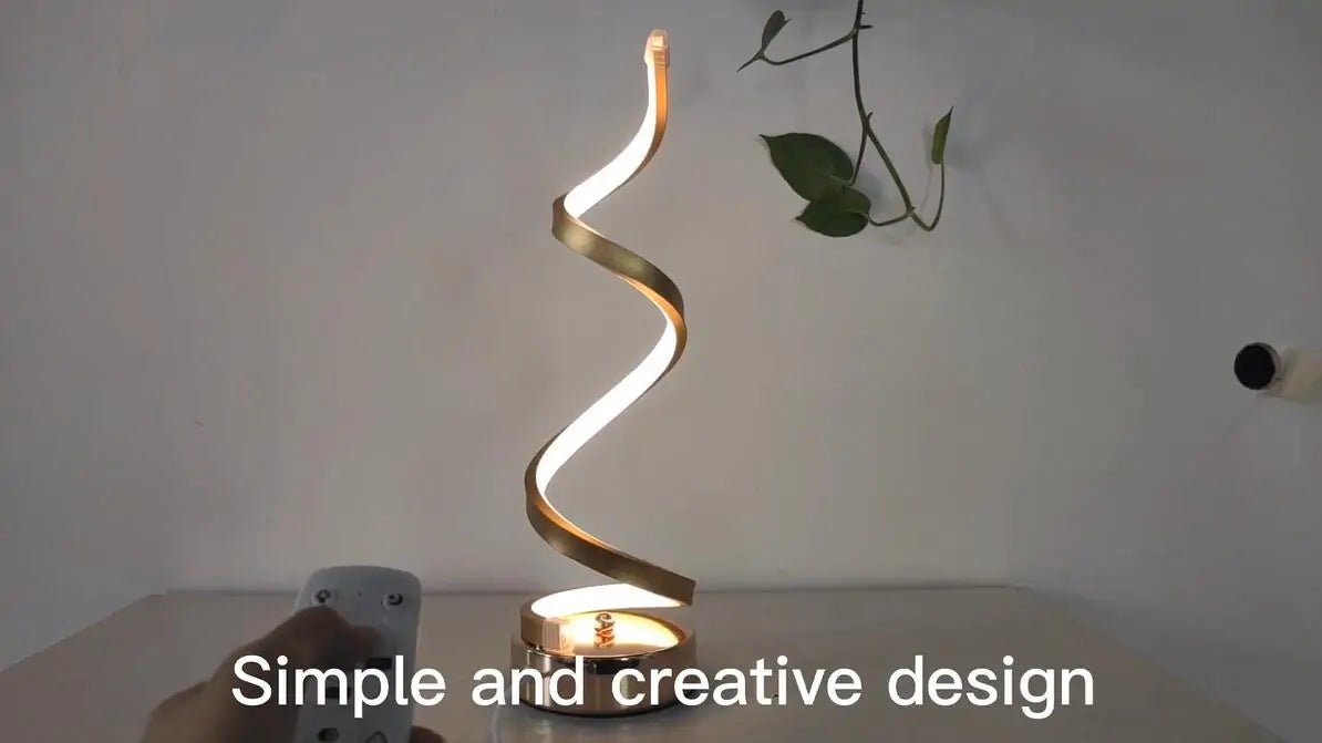 LED Spiral Curved Desk Lamp - Wow Store