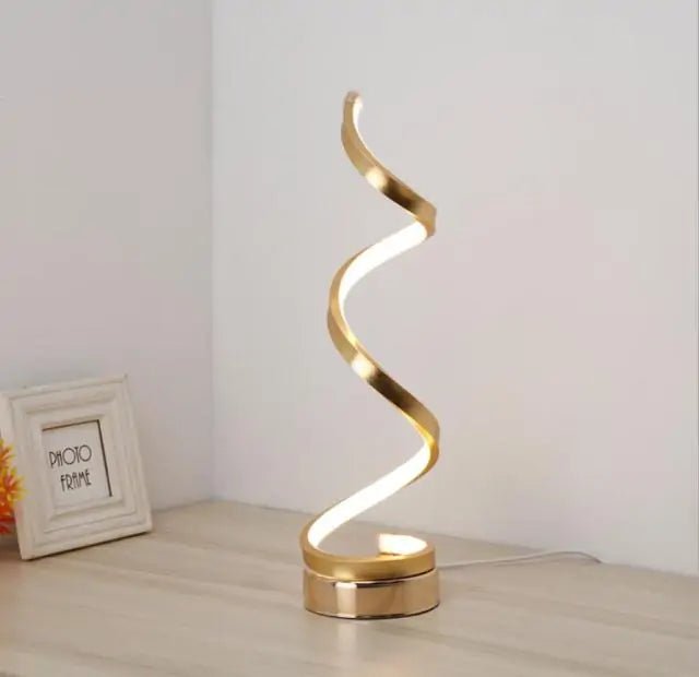 LED Spiral Curved Desk Lamp - Wow Store
