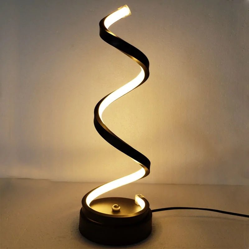 LED Spiral Curved Desk Lamp - Wow Store