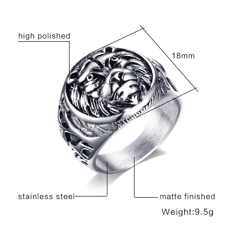 Lion Head Rings - Wow Store