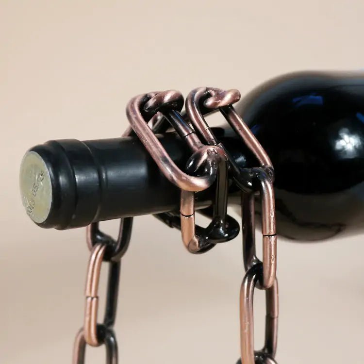 Magic Iron Chain Wine Bottle Holder - Wow Store