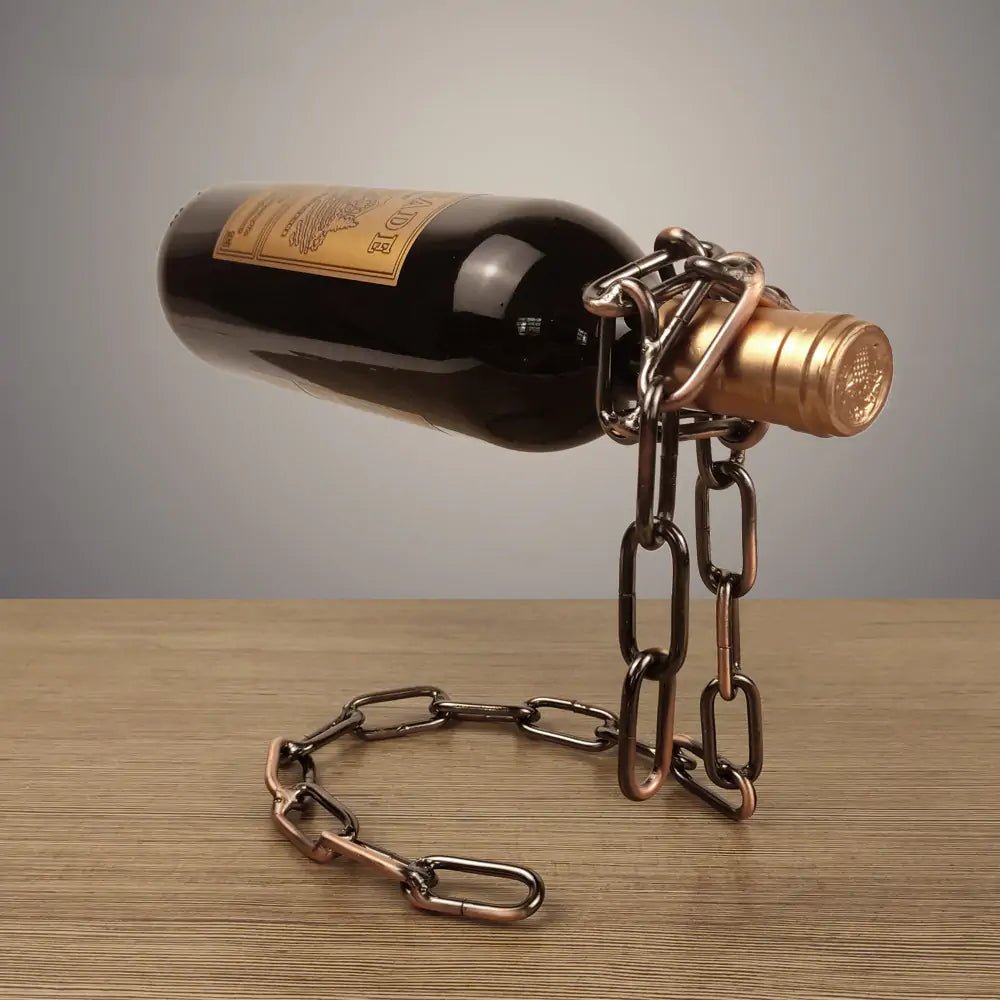 Magic Iron Chain Wine Bottle Holder - Wow Store