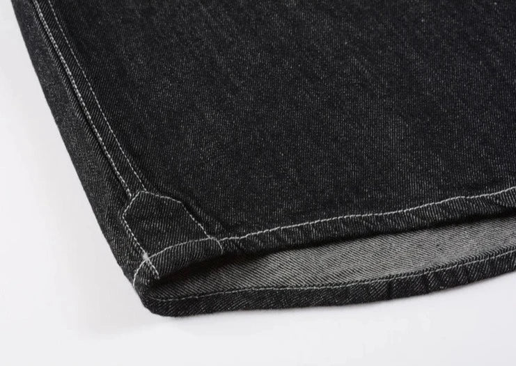 Mens Long Sleeve Single Pocket Denim Shirt - Wow Store