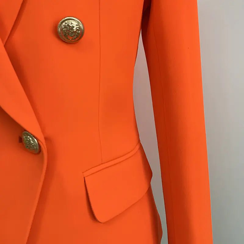Neon Orange Women's Suit Jacket and Blazer - Wow Store - Wow Store