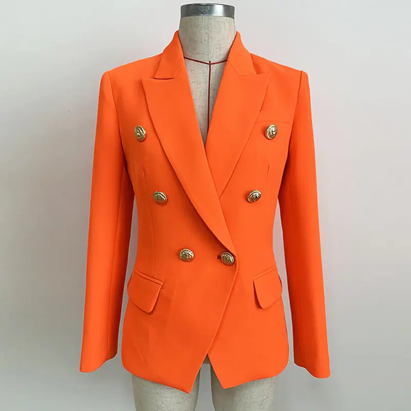 Neon Orange Women's Suit Jacket and Blazer - Wow Store - Wow Store
