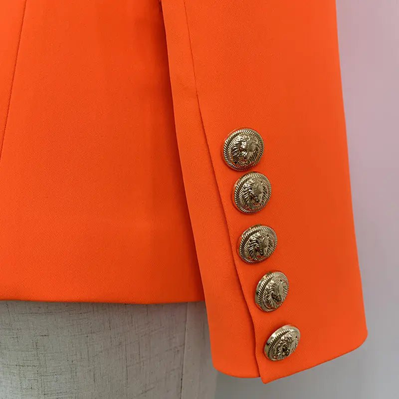 Neon Orange Women's Suit Jacket and Blazer - Wow Store - Wow Store