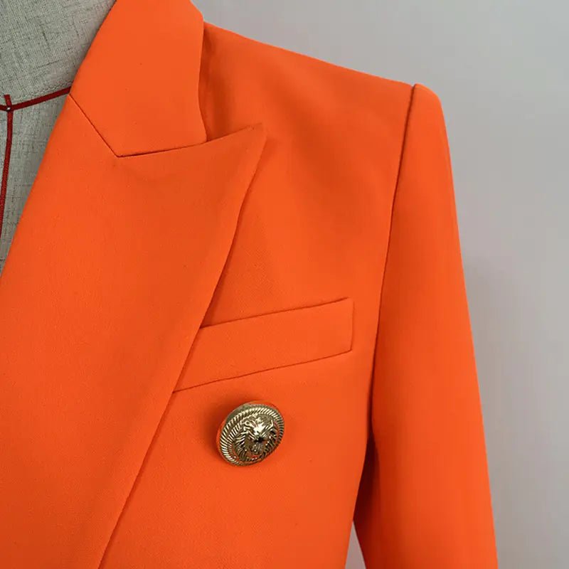 Neon Orange Women's Suit Jacket and Blazer - Wow Store - Wow Store