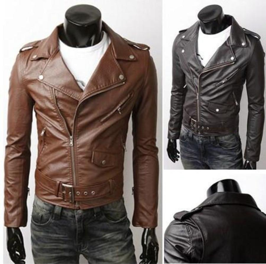 Ninja Stealth Black Mens Faux Leather Biker Jacket - Wow Store