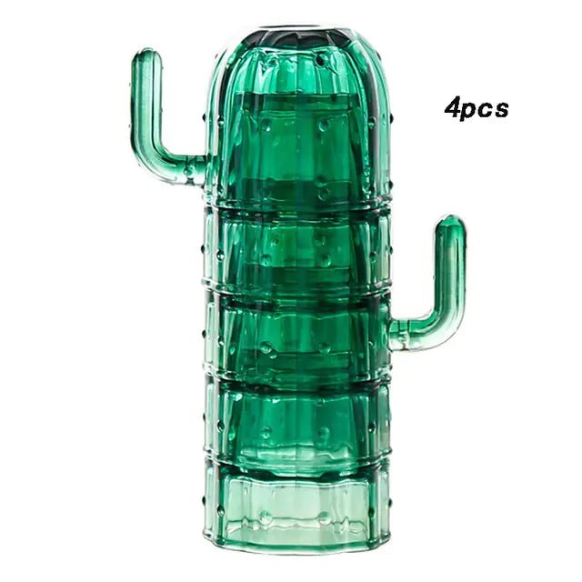 Nordic Cactus Stackable Glass Set - Wow Store