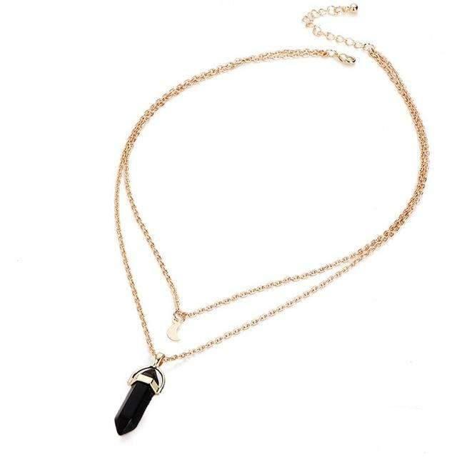 Obelisk Crescent Moon Necklace | Wow Store - Wow Store