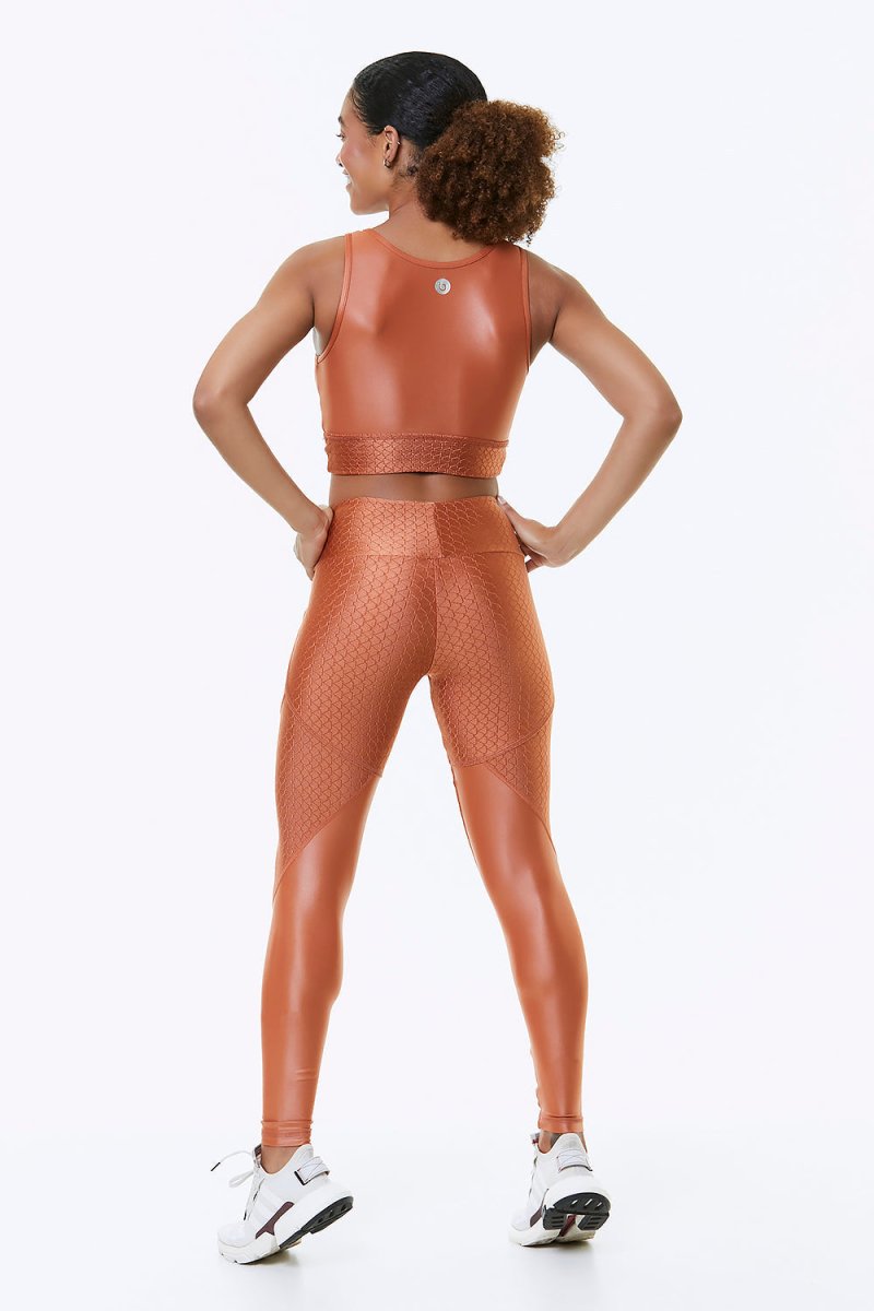 ORANGE BLOSSOM CROPPED SPORTS BRA - Wow Store