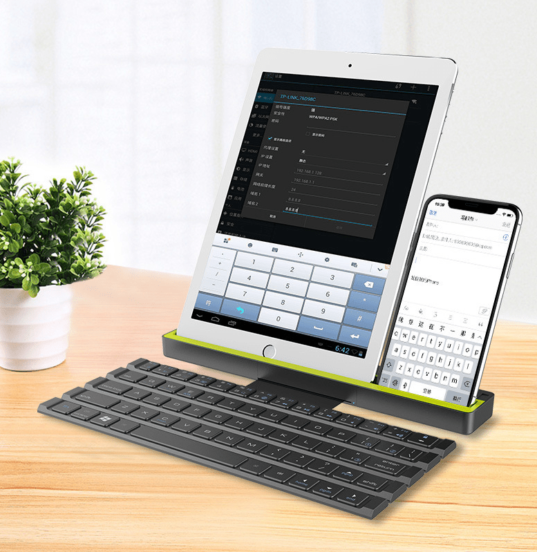 Outdoor Office Portable Folding Wireless Reel Keyboard - Wow Store