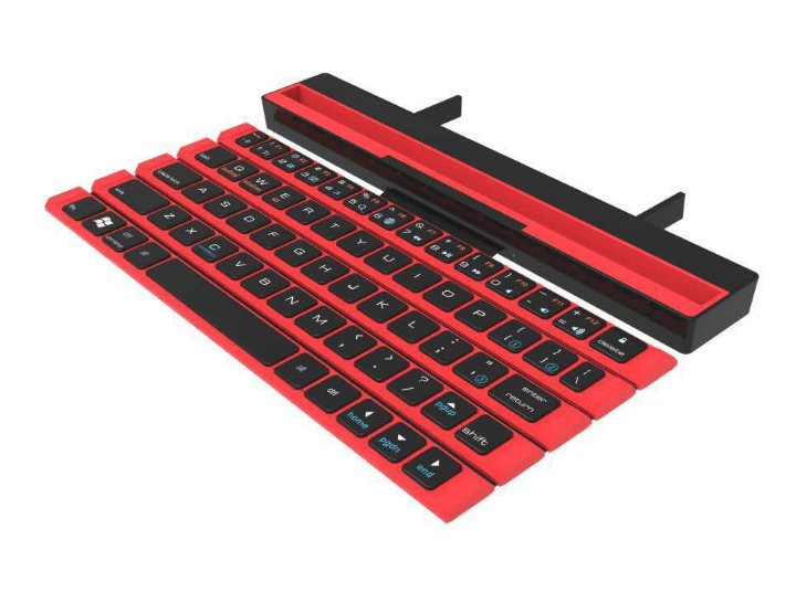 Outdoor Office Portable Folding Wireless Reel Keyboard - Wow Store