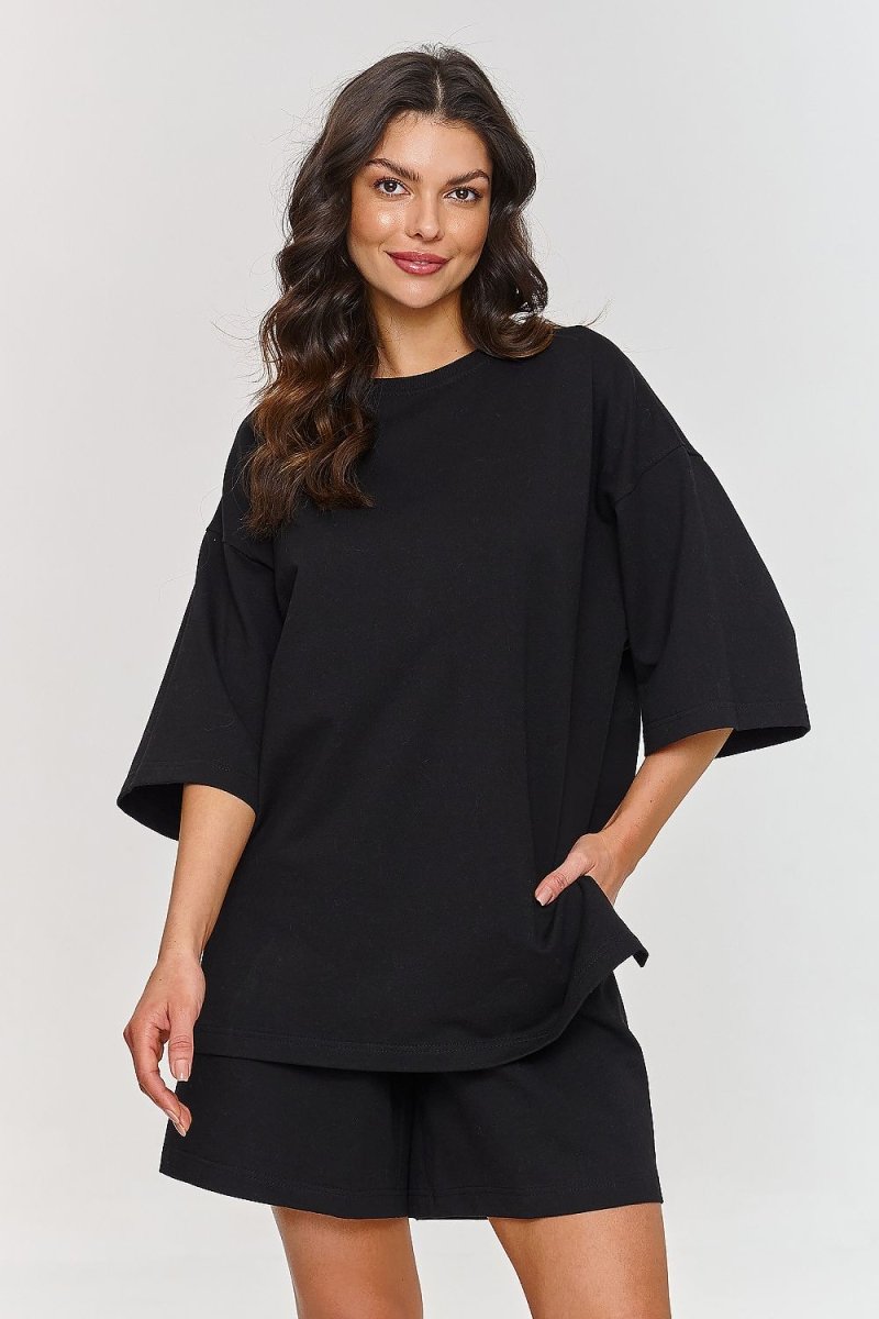 Oversized Cotton Comfort Tracksuit Set model 210714 - Makadamia | Wow Store - Wow Store