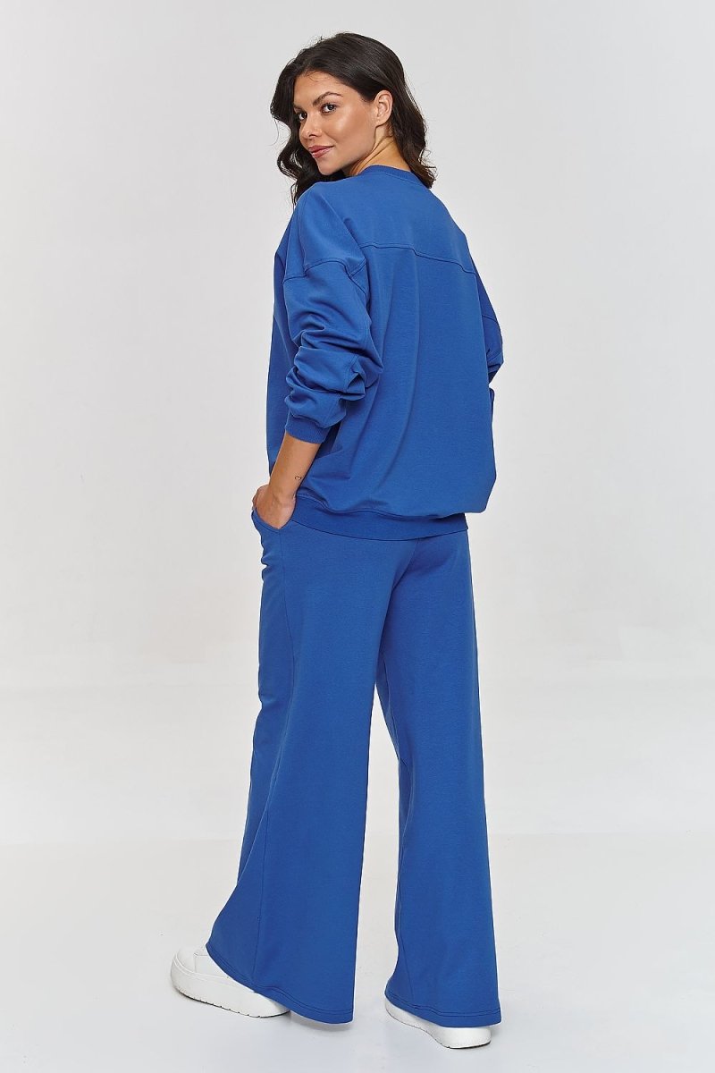 Oversized Cotton Flared Tracksuit Set 209638 - Makadamia | Wow Store - Wow Store