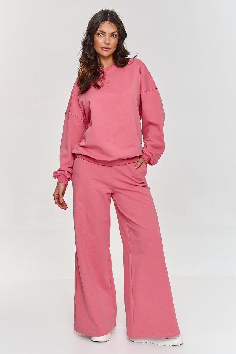 Oversized Cotton Flared Tracksuit Set 209638 - Makadamia | Wow Store - Wow Store