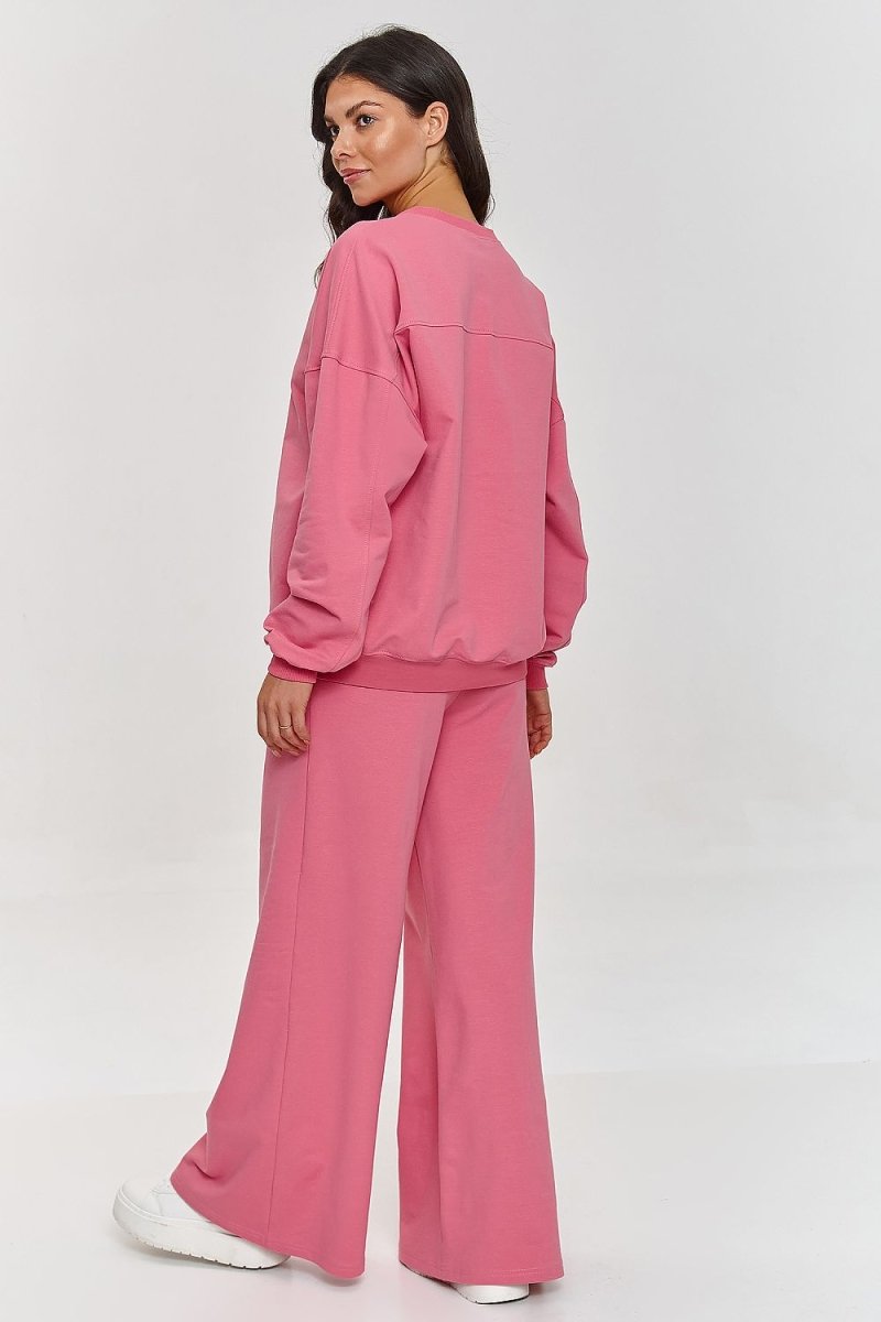 Oversized Cotton Flared Tracksuit Set 209638 - Makadamia | Wow Store - Wow Store