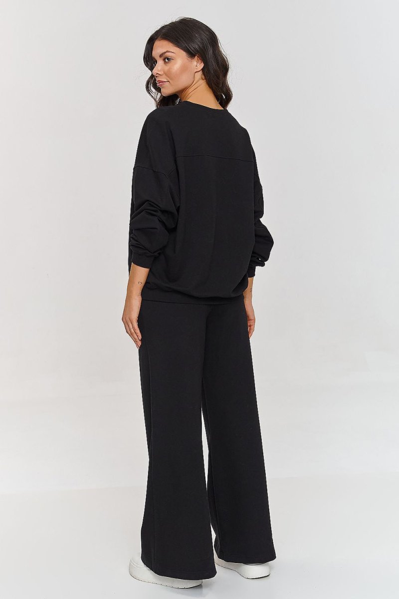 Oversized Cotton Flared Tracksuit Set 209638 - Makadamia | Wow Store - Wow Store