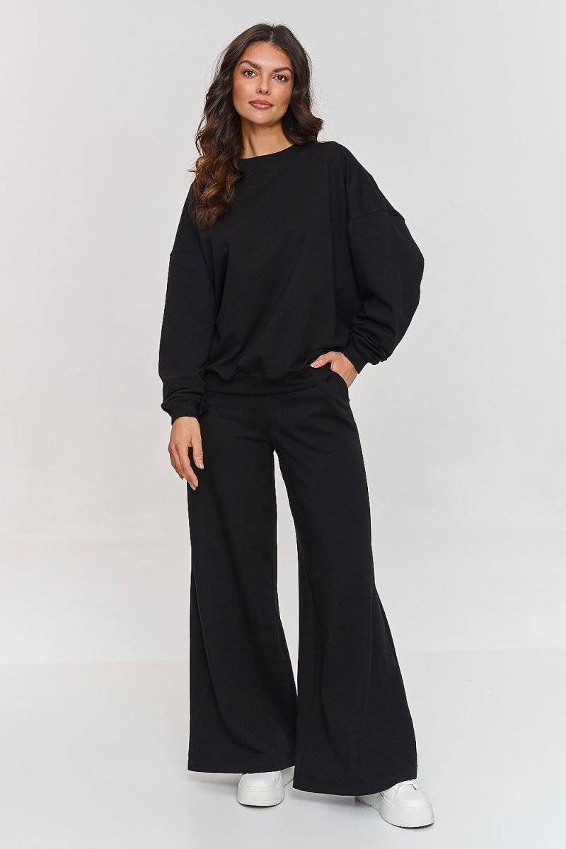 Oversized Cotton Flared Tracksuit Set 209638 - Makadamia | Wow Store - Wow Store