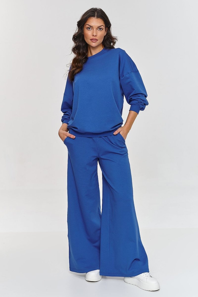 Oversized Cotton Flared Tracksuit Set 209638 - Makadamia | Wow Store - Wow Store