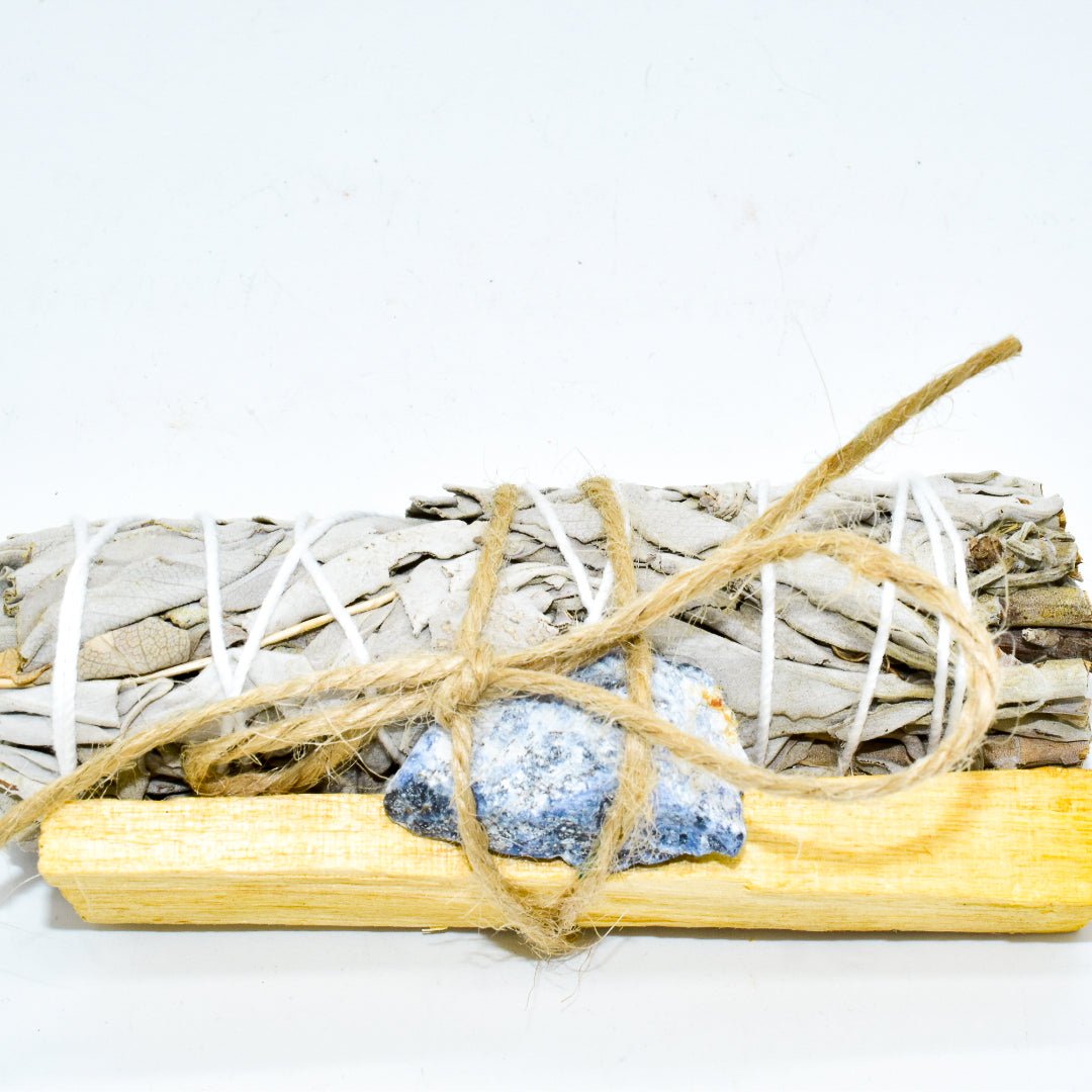 Palo Santo, Sage & Crystal Smudging Bundle - Wow Store