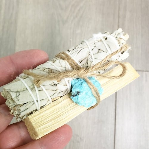 Palo Santo, Sage & Crystal Smudging Bundle - Wow Store