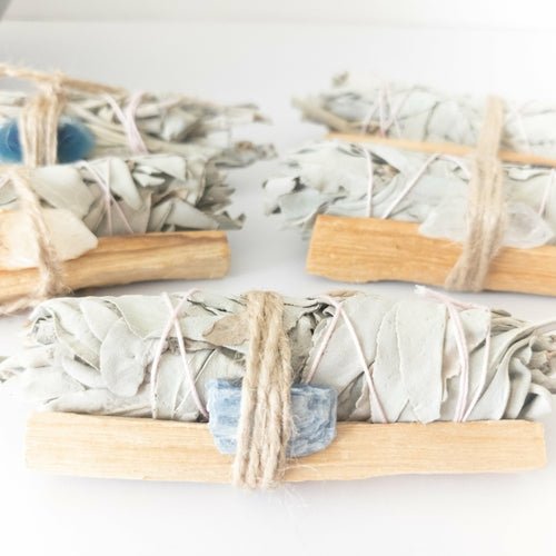 Palo Santo, Sage & Crystal Smudging Bundle - Wow Store