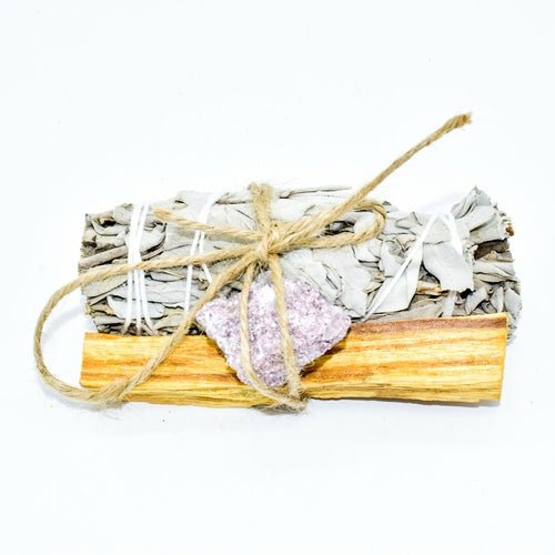 Palo Santo, Sage & Crystal Smudging Bundle - Wow Store