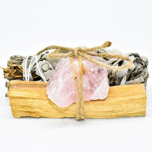 Palo Santo, Sage & Crystal Smudging Bundle - Wow Store