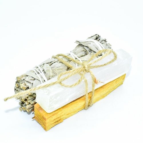 Palo Santo, Sage & Crystal Smudging Bundle - Wow Store