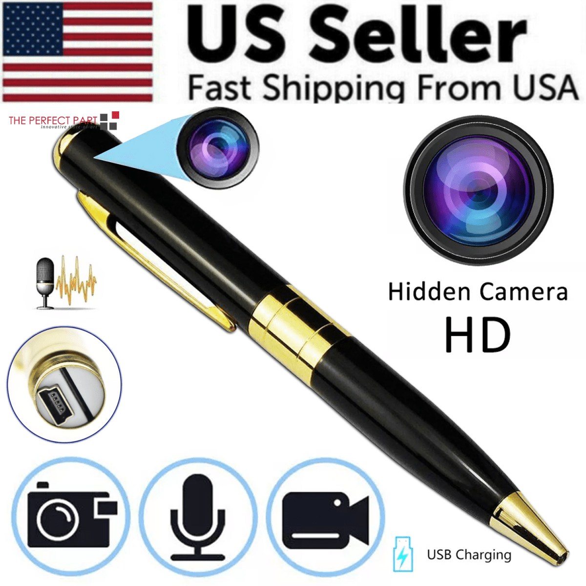 Pen Camera Cam Mini Hidden Pocket Audio Video Recorder DVR Security - Wow Store