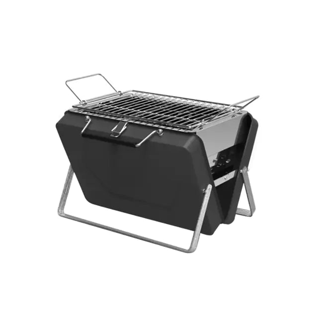 Portable Camping BBQ Folding Cooking Charcoal Coal Stainless Steel Grill - Wow Store