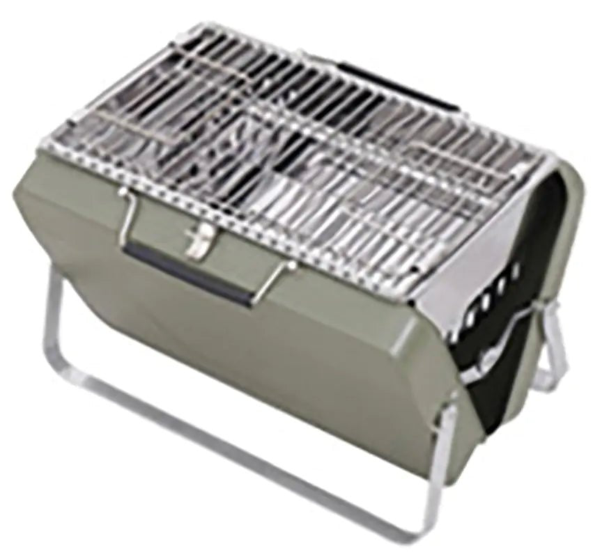 Portable Camping BBQ Folding Cooking Charcoal Coal Stainless Steel Grill - Wow Store