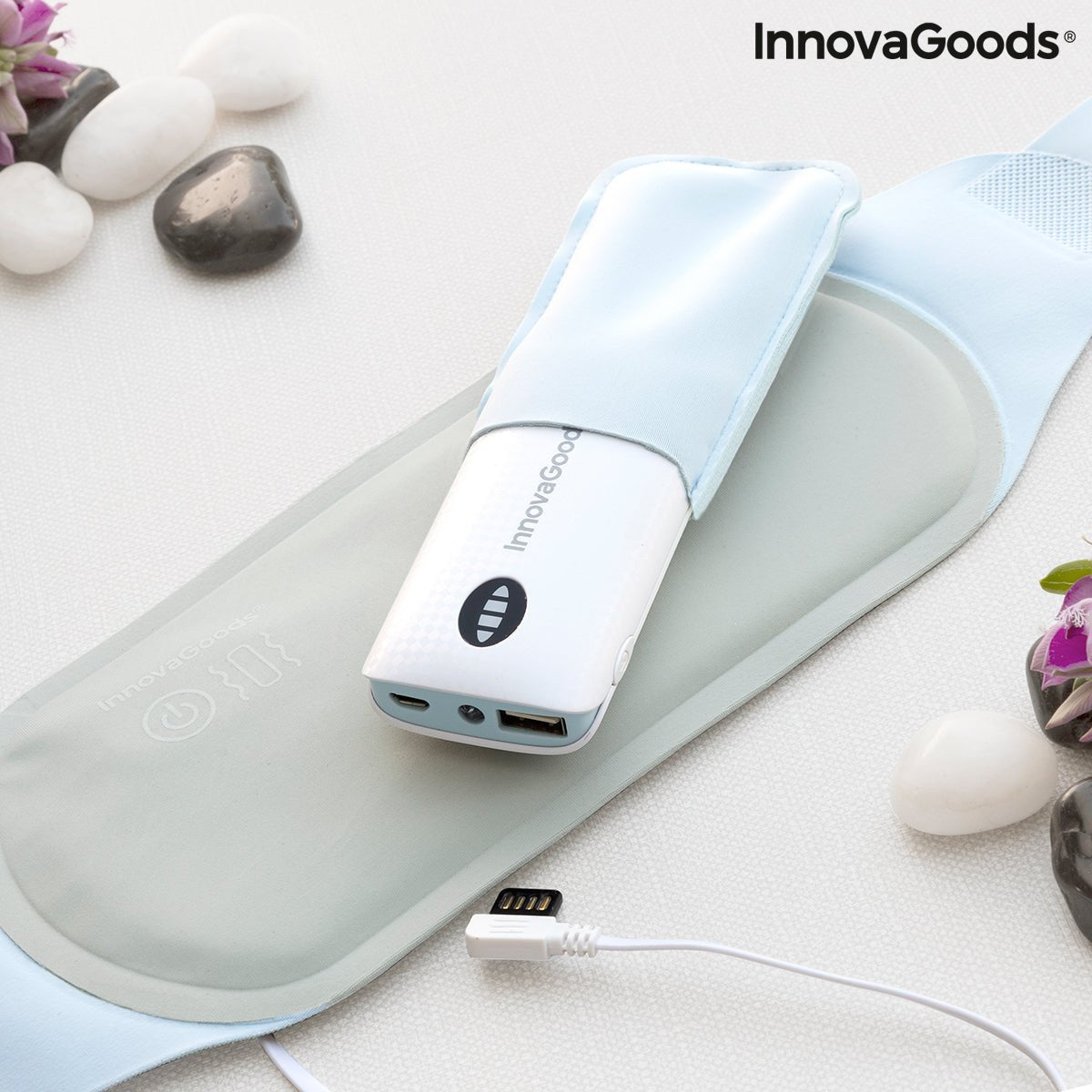 Rechargeable Wireless Massage and Heat Belt Beldisse InnovaGoods - Wow Store