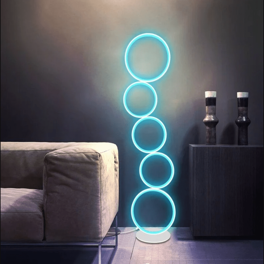 RGB Minimalist Circular Floor Lamp - Wow Store