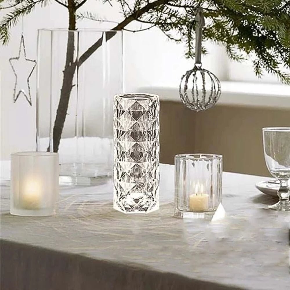 Rose Light And Shadow Projector Romantic Crystal Atmosphere Lamp - Wow Store