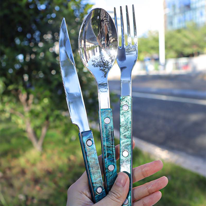 Set Of 10 Pcs Modern French Flatware - Bistrot Style Cutlery - Wow Store