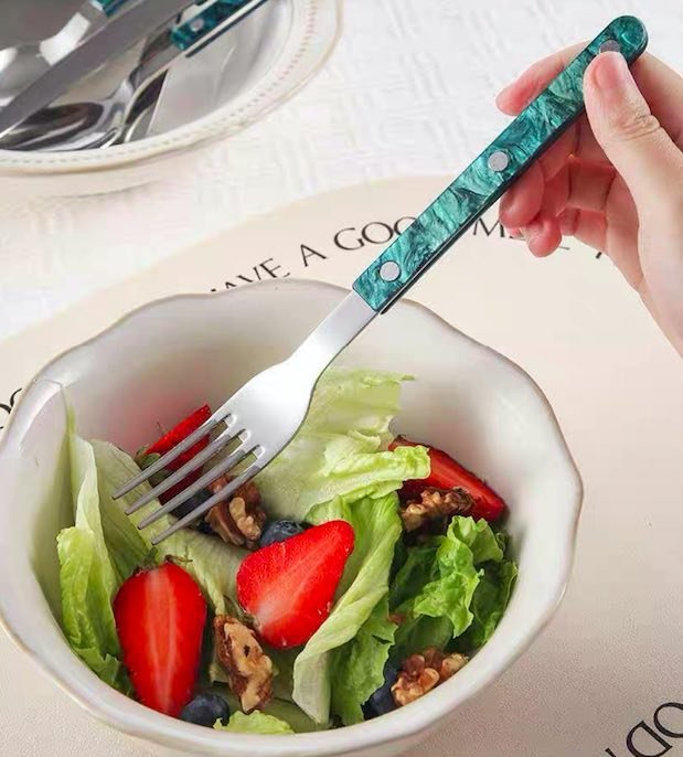 Set Of 10 Pcs Modern French Flatware - Bistrot Style Cutlery - Wow Store