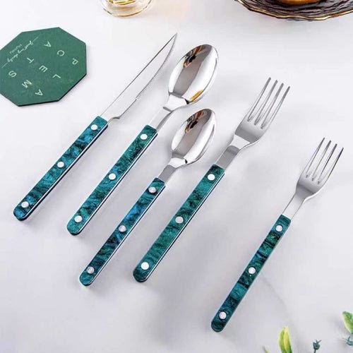 Set Of 10 Pcs Modern French Flatware - Bistrot Style Cutlery - Wow Store
